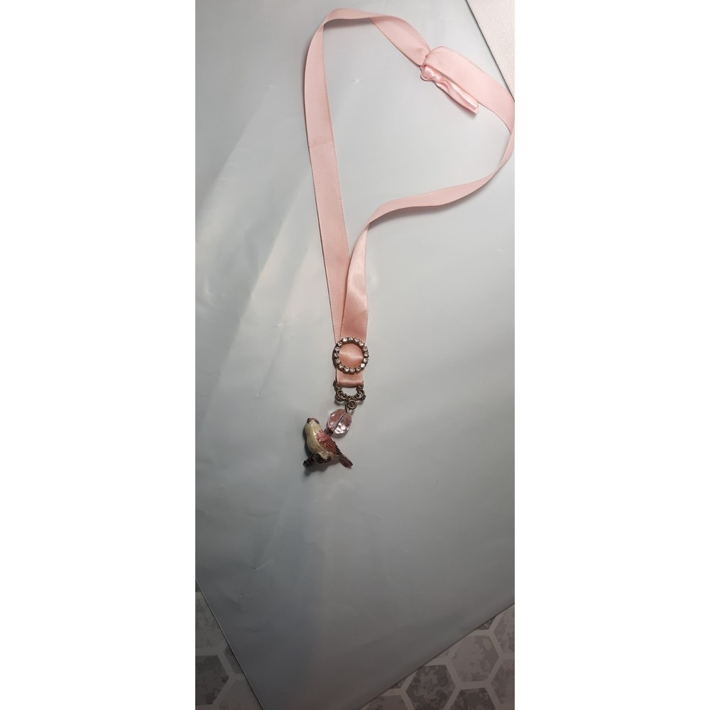 Nikky Design Bookmark Bird Rhinestone Pink - Picture 3 of 7